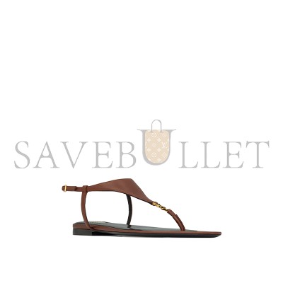 YSL CASSANDRA SANDALS IN SMOOTH LEATHER 841570AADF02603